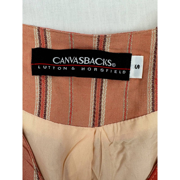 Vintage Canvasbacks Lutton & Horsfield Linen/Rayon Embellished Jacket - Sz-S - Picture 7 of 12